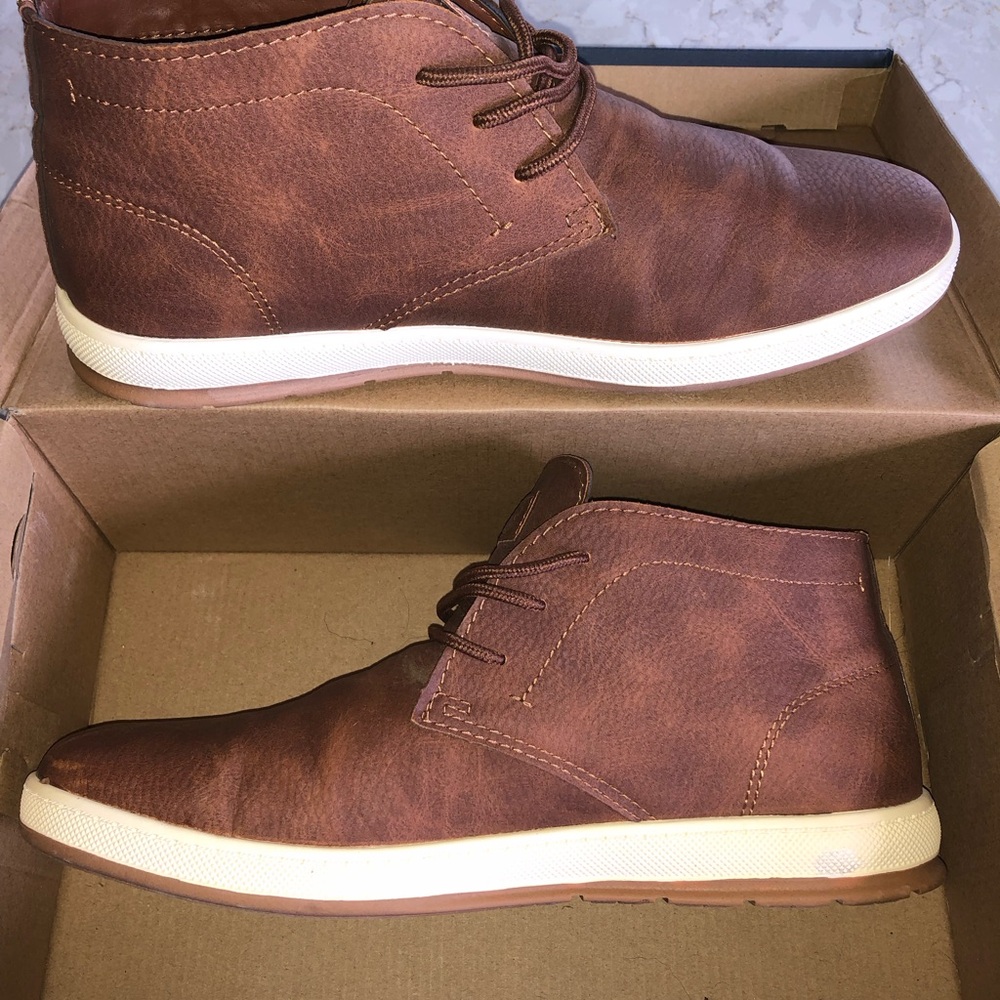 Men Chukka Shoe Boot business casual dress vegan leather classic wedding office - Picture 3 of 16